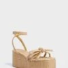 Loeffler Randall Natural Raffia Hudson Platform Sandals