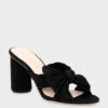 Loeffler Randall Black Penny Knot Mules