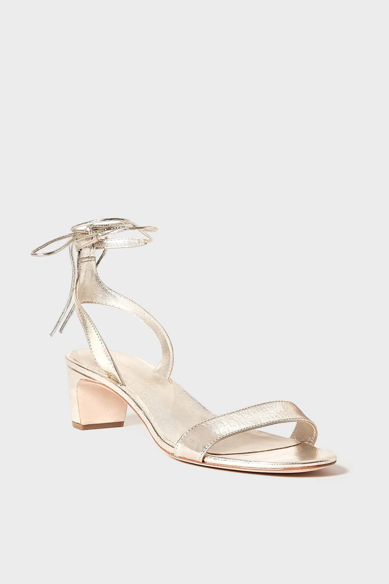 Loeffler Randall Champagne Jackie Ankle Wrap Sandal 1 Loeffler Randall Champagne Jackie Ankle Wrap Sandal