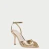 Loeffler Randall Ada Gold Knot Heeled Sandal