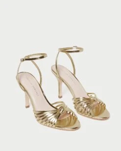 Loeffler Randall Ada Gold Knot Heeled Sandal 8 Loeffler Randall Ada Gold Knot Heeled Sandal -Loeffler Randall ADA ML GOLD 4