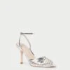 Loeffler Randall Ada Silver Knot Heeled Sandal