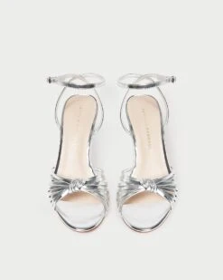 Loeffler Randall Ada Silver Knot Heeled Sandal 7 Loeffler Randall Ada Silver Knot Heeled Sandal -Loeffler Randall ADA ML SILVER 3