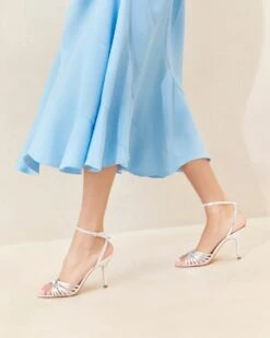 Loeffler Randall Ada Silver Knot Heeled Sandal 9 Loeffler Randall Ada Silver Knot Heeled Sandal -Loeffler Randall ADA ML SILVR 008copy