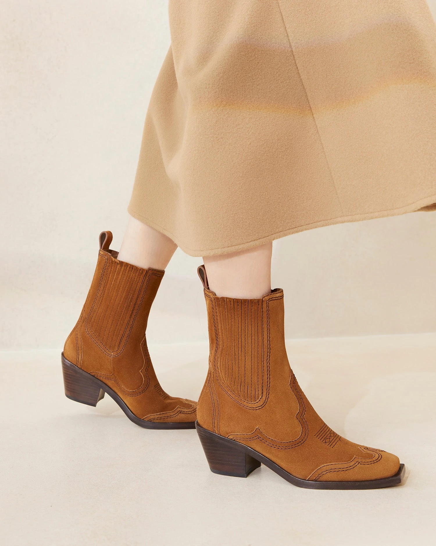 Loeffler Randall Agnes Cacao/Espresso Western Boot 5 Loeffler Randall Agnes Cacao/Espresso Western Boot - Image 5