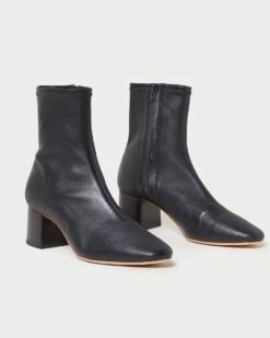 Loeffler Randall Alec Black Mid-Heel Stretch Bootie 7 Loeffler Randall Alec Black Mid-Heel Stretch Bootie -Loeffler Randall ALEC STNA BLACK 3