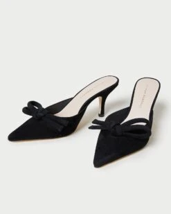 Loeffler Randall Amyra Black Bow Kitten Mule -Loeffler Randall AMYRA KS BLACK 3