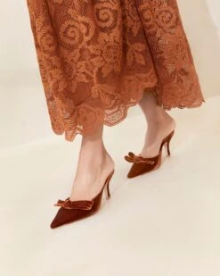 Loeffler Randall Amyra Sienna Bow Kitten Mule 9 Loeffler Randall Amyra Sienna Bow Kitten Mule -Loeffler Randall AMYRA VL SIENA 049copy