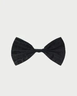 Loeffler Randall Andreas Black Pleated Bow Clip
