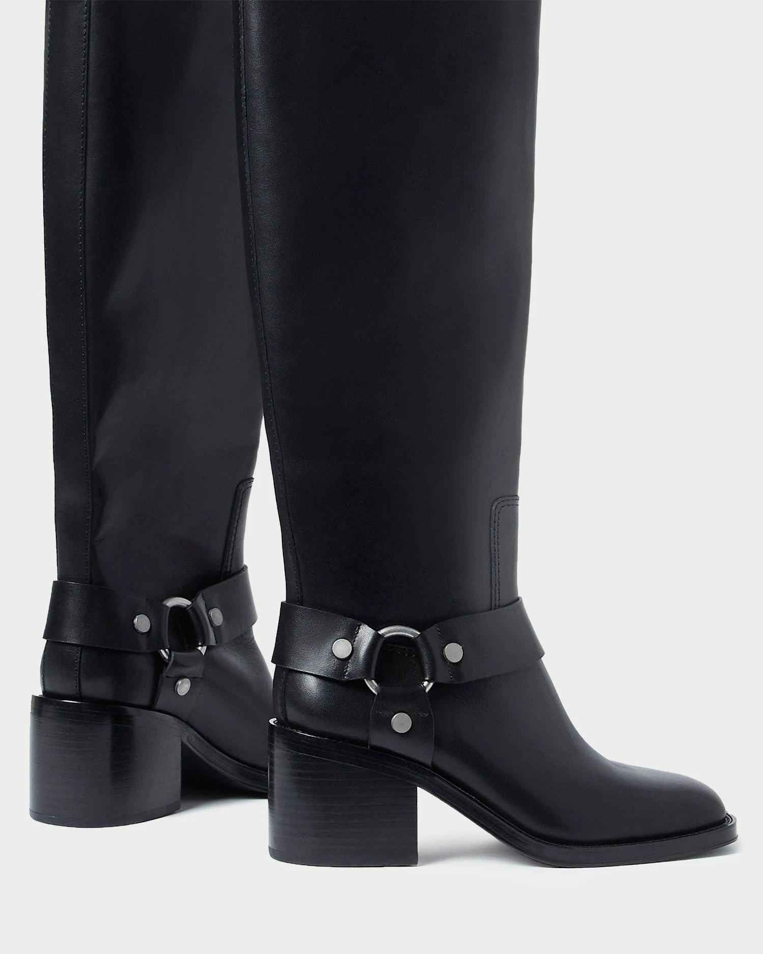 Loeffler Randall Audrey Black Tall Engineer Boot 3 Loeffler Randall Audrey Black Tall Engineer Boot - Image 3