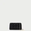 Loeffler Randall Auzeen Black Mini Woven Clutch