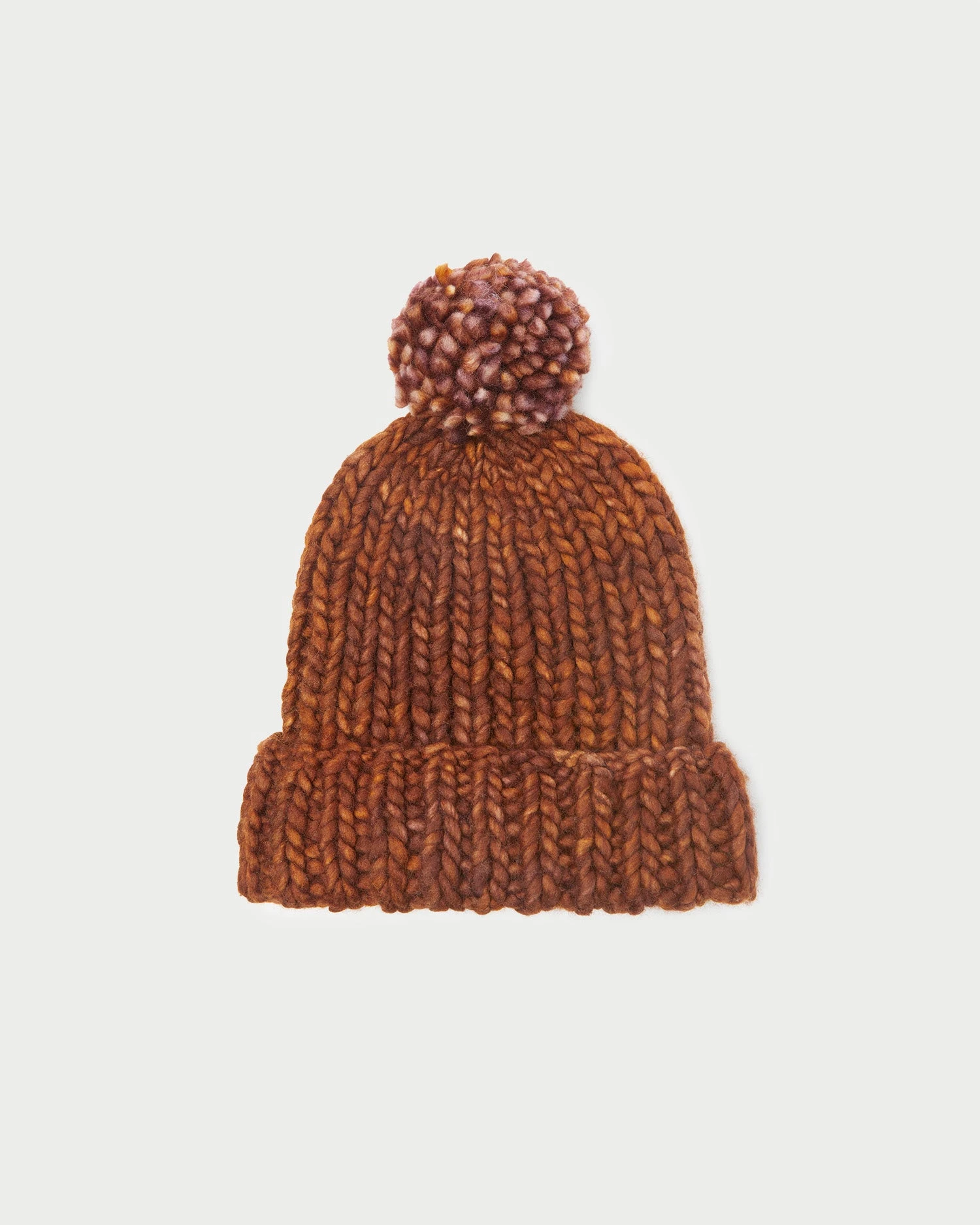 Loeffler Randall Ava Sienna Knit Pompom Hat 1 Loeffler Randall Ava Sienna Knit Pompom Hat