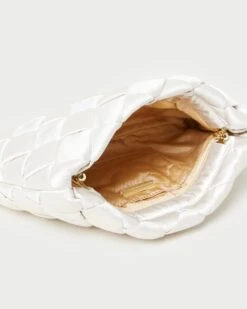 Loeffler Randall Aviva Cream Woven Puff Clutch -Loeffler Randall AVIVA WSAT CREAM 4