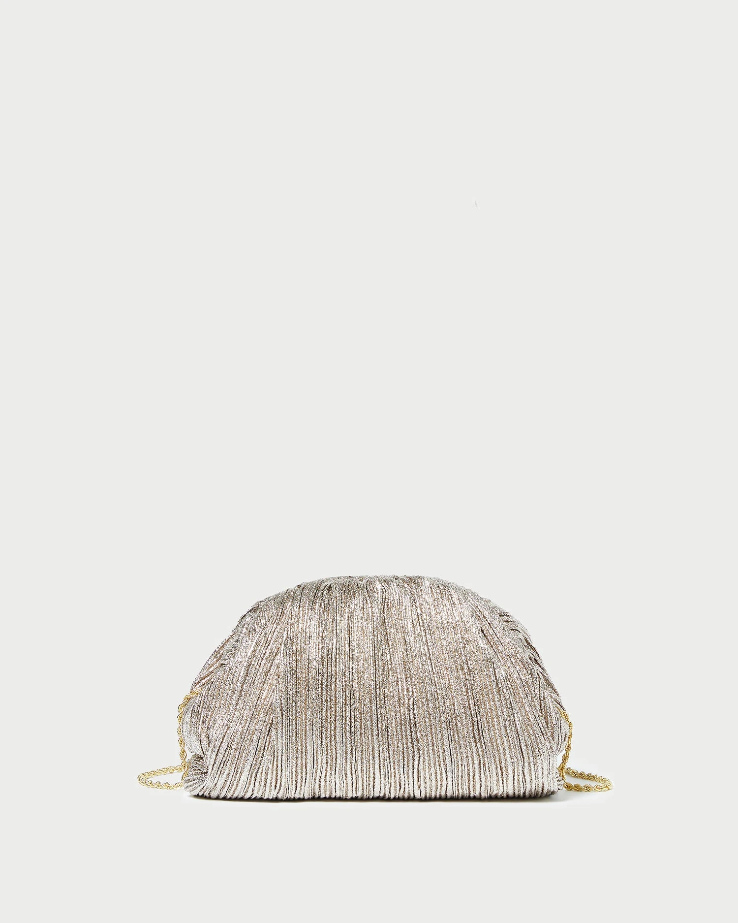 Loeffler Randall Bailey Champagne Pleated Dome Clutch 1 Loeffler Randall Bailey Champagne Pleated Dome Clutch