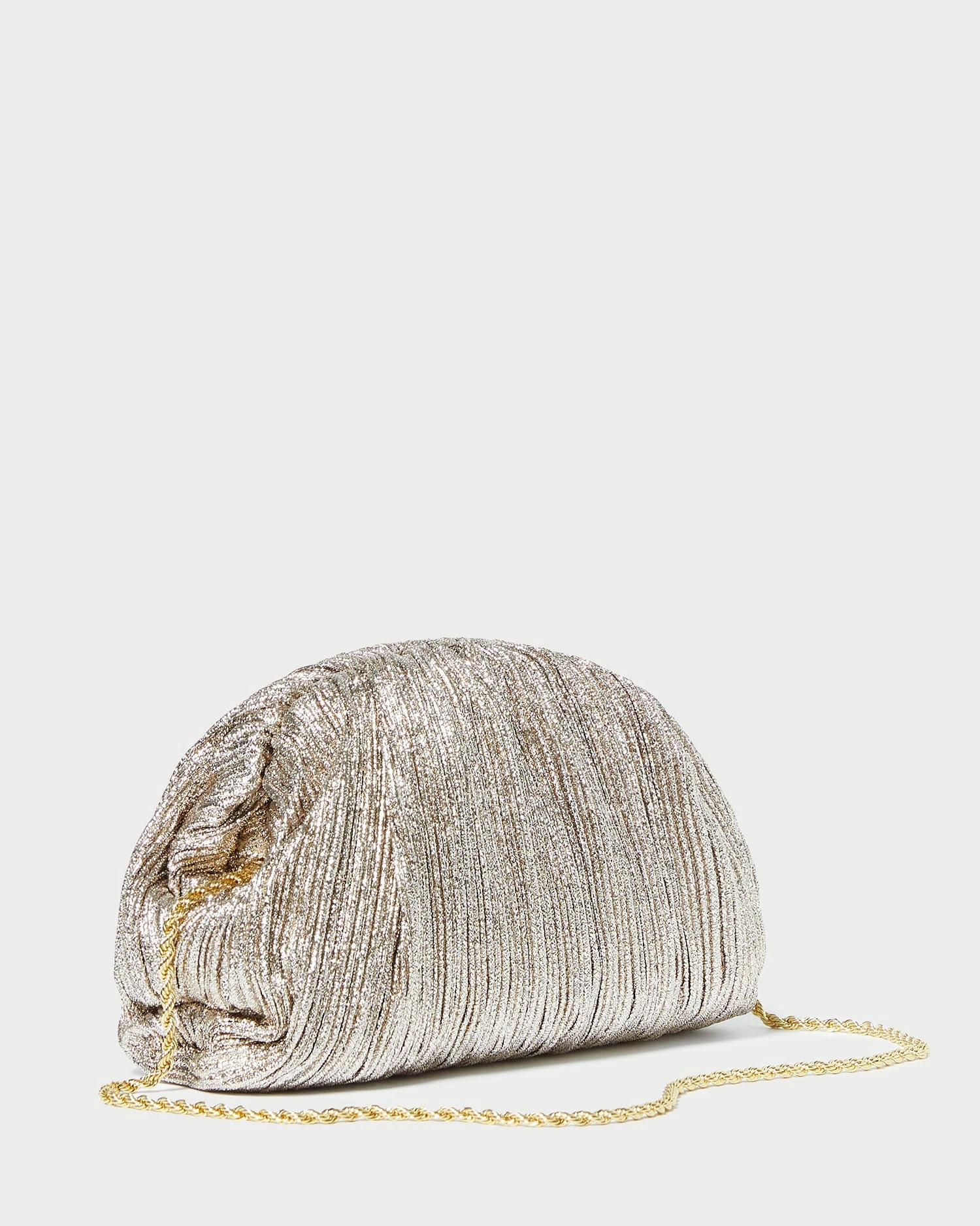 Loeffler Randall Bailey Champagne Pleated Dome Clutch 2 Loeffler Randall Bailey Champagne Pleated Dome Clutch - Image 2