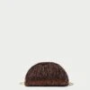 Loeffler Randall Bailey Mocha Pleated Dome Clutch