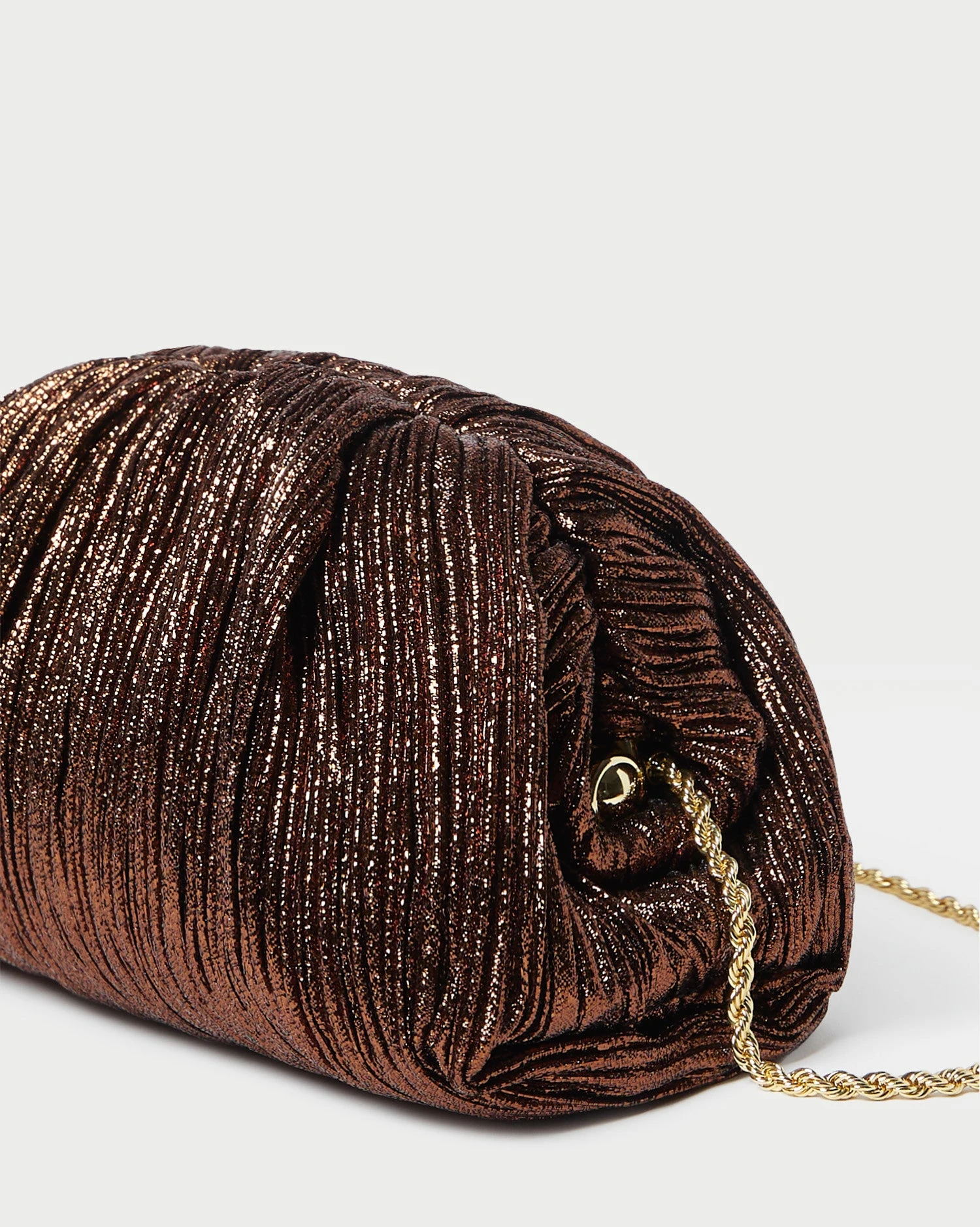 Loeffler Randall Bailey Mocha Pleated Dome Clutch 2 Loeffler Randall Bailey Mocha Pleated Dome Clutch - Image 2