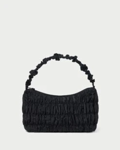 Loeffler Randall Barry Black Gathered Shoulder Bag
