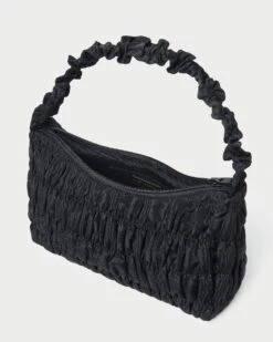 Loeffler Randall Barry Black Gathered Shoulder Bag -Loeffler Randall BARRY MO BLACK 4