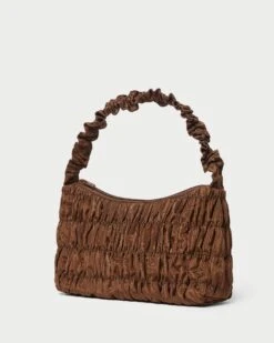 Loeffler Randall Barry Chocolate Gathered Shoulder Bag -Loeffler Randall BARRY MO CHOCO 3