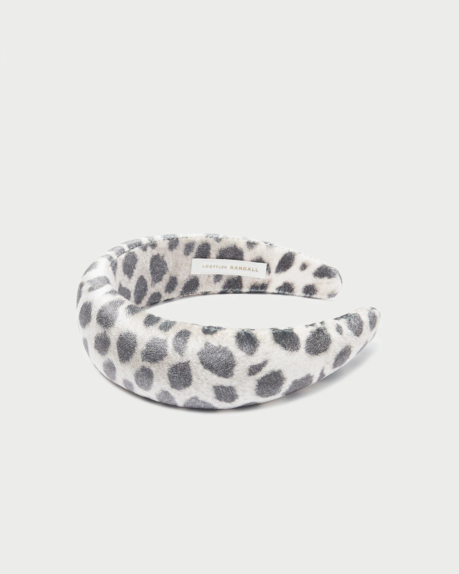 Loeffler Randall Bellamy Leopard Velvet Headband 1 Loeffler Randall Bellamy Leopard Velvet Headband