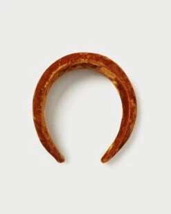Loeffler Randall Bellamy Ochre Velvet Headband