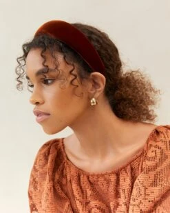 Loeffler Randall Bellamy Sienna Velvet Headband -Loeffler Randall BELLAMY VL SIENA 008copy