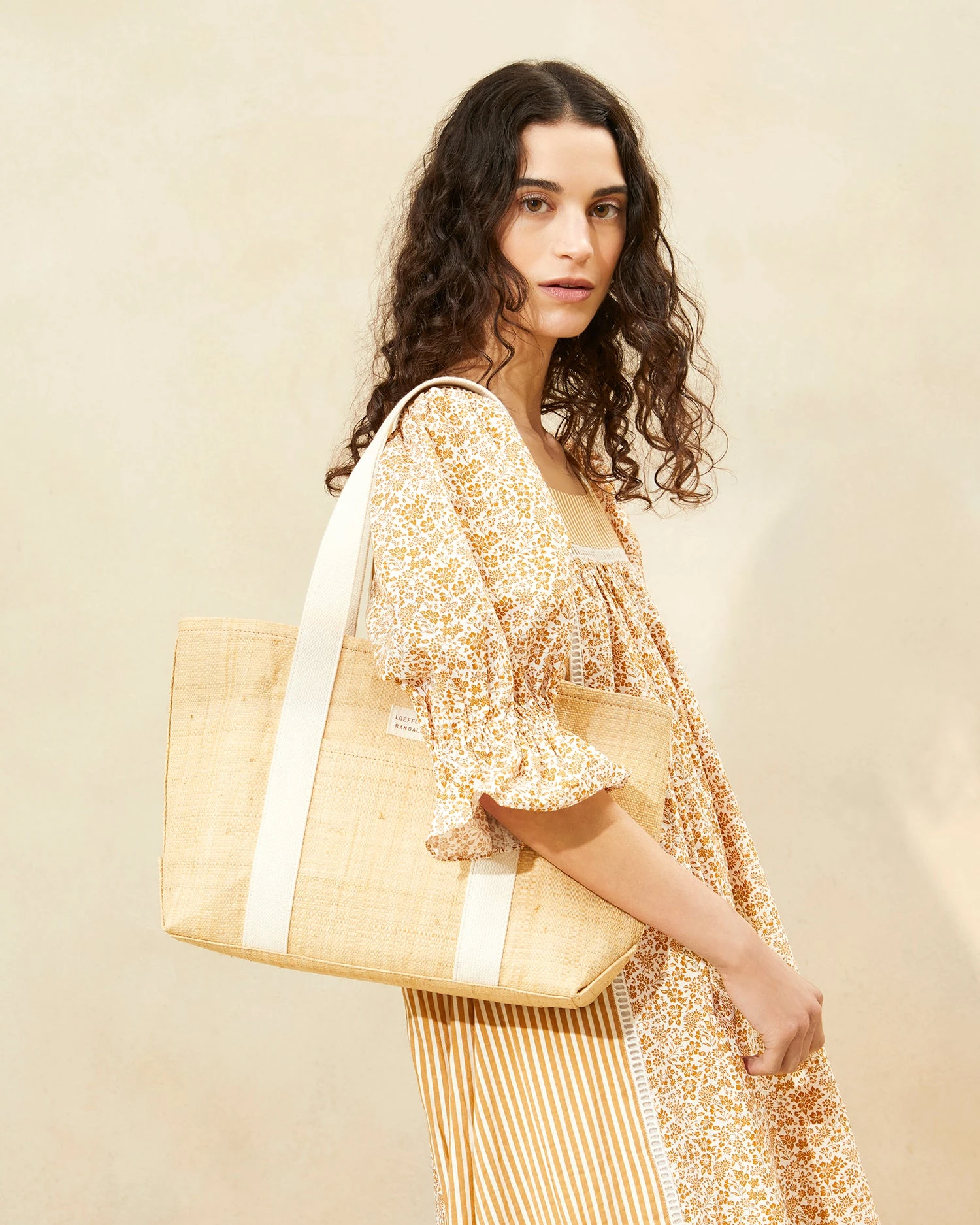 Loeffler Randall Bennett Natural Raffia Medium Tote 5 Loeffler Randall Bennett Natural Raffia Medium Tote - Image 5