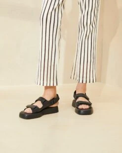 Loeffler Randall Blaise Black Platform Sandal -Loeffler Randall BLAISE SC BLACK 001copy