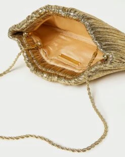 Loeffler Randall Brit Oro Flat Pleated Clutch 8 Loeffler Randall Brit Oro Flat Pleated Clutch -Loeffler Randall BRIT PLA ORO 4