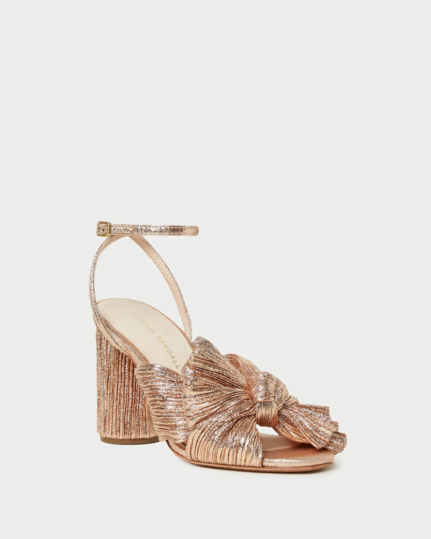 Loeffler Randall Camellia Dune Pleated Bow Heel 1 Loeffler Randall Camellia Dune Pleated Bow Heel
