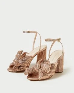 Loeffler Randall Camellia Dune Pleated Bow Heel 7 Loeffler Randall Camellia Dune Pleated Bow Heel -Loeffler Randall CAMELLIA PLA DUNE42