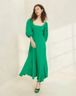 Loeffler Randall 46 Loeffler Randall Carmina Emerald Curve Dress
