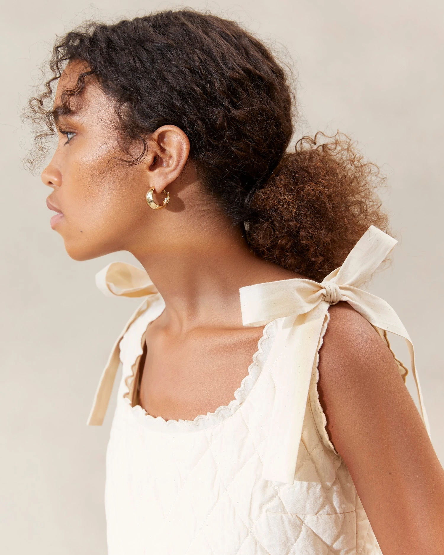 Loeffler Randall Cece Natural Quilted Top 2 Loeffler Randall Cece Natural Quilted Top - Image 2