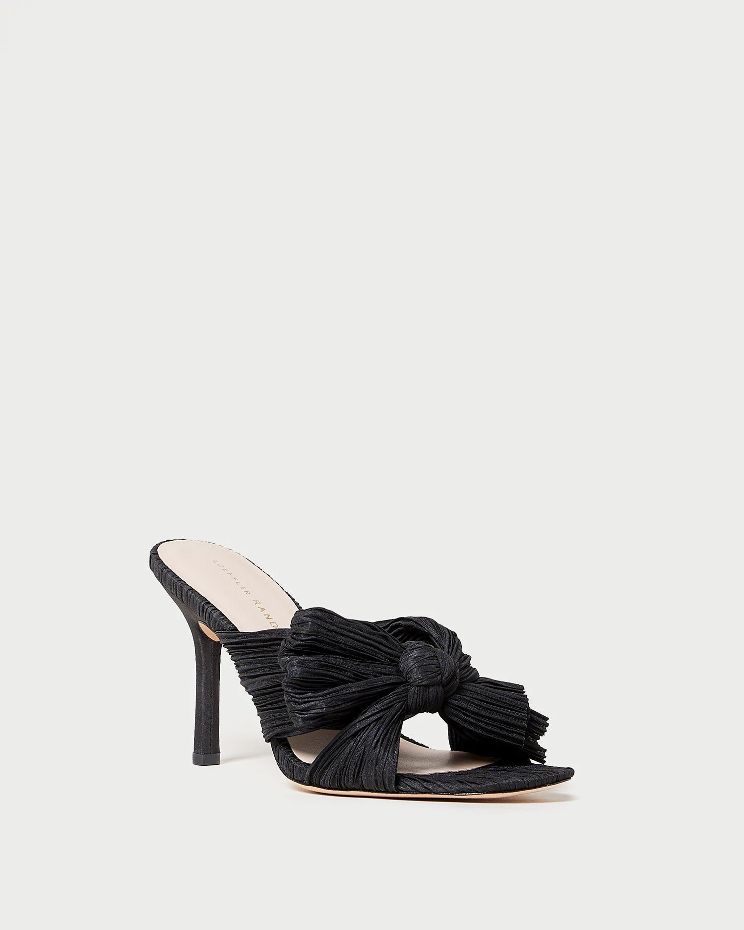 Loeffler Randall Claudia Black Pleated Bow Mule 1 Loeffler Randall Claudia Black Pleated Bow Mule