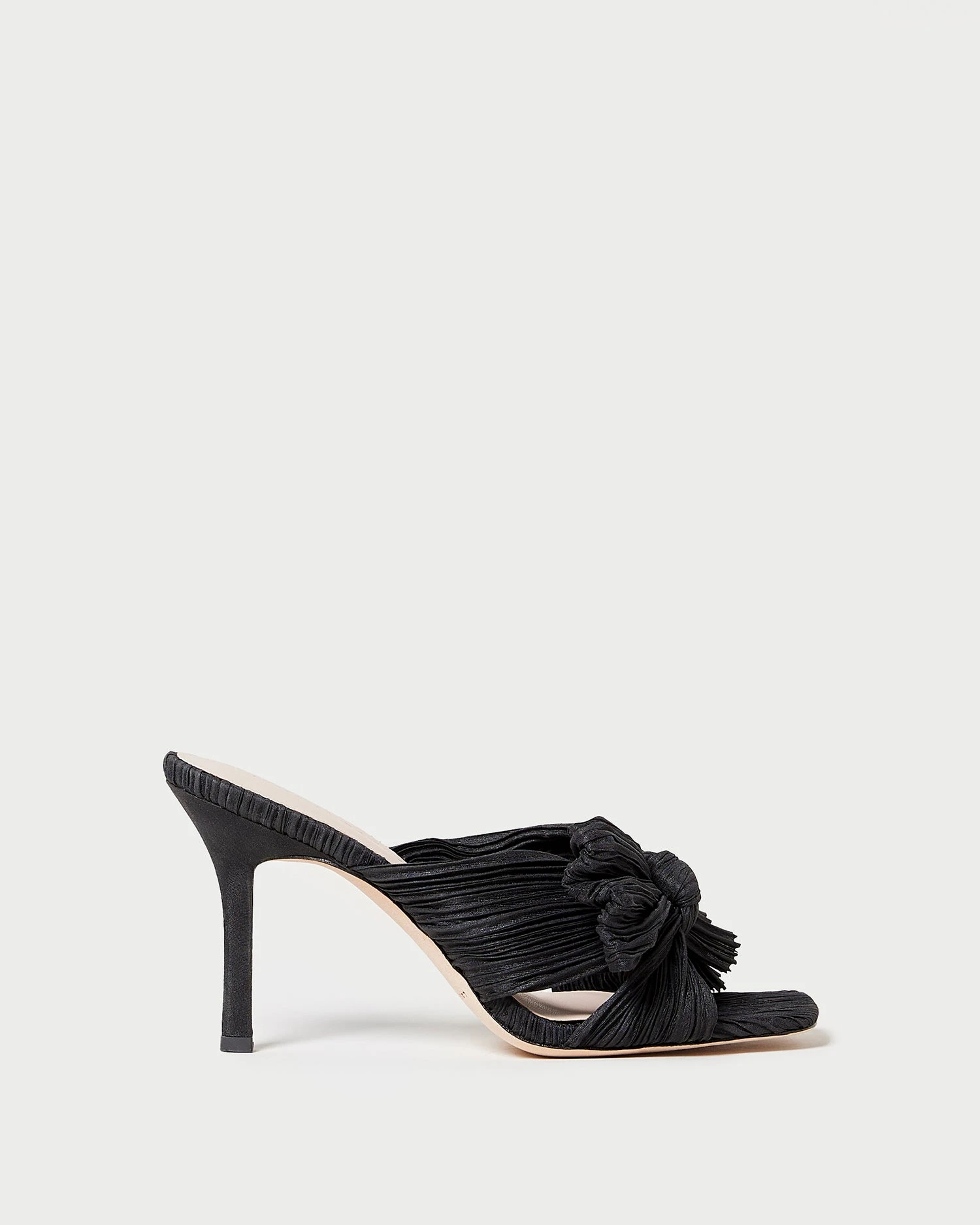 Loeffler Randall Claudia Black Pleated Bow Mule 2 Loeffler Randall Claudia Black Pleated Bow Mule - Image 2