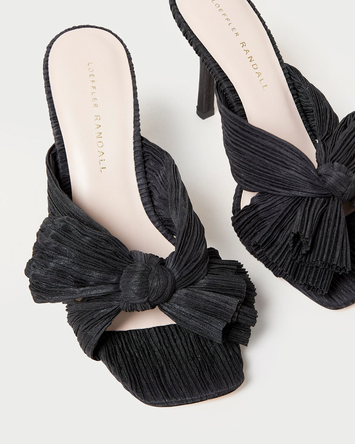 Loeffler Randall Claudia Black Pleated Bow Mule 3 Loeffler Randall Claudia Black Pleated Bow Mule - Image 3