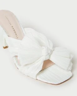 Loeffler Randall Claudia Pearl Pleated Bow Mule 7 Loeffler Randall Claudia Pearl Pleated Bow Mule -Loeffler Randall CLAUDIA PLFV PEARL 3