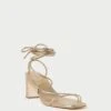 Loeffler Randall Cosette Champagne Ankle Wrap Heel