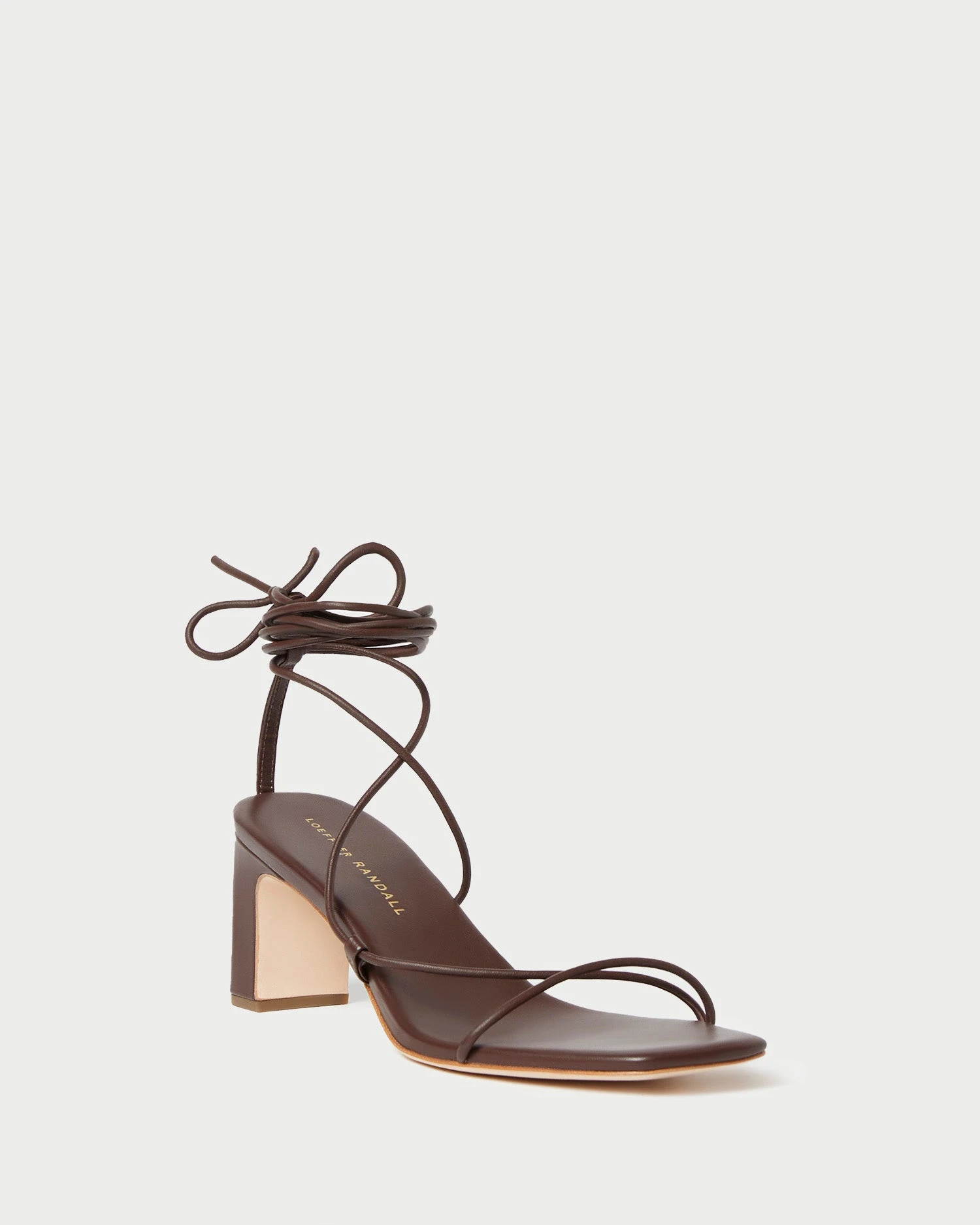 Loeffler Randall Cosette Chocolate Ankle Wrap Heel 1 Loeffler Randall Cosette Chocolate Ankle Wrap Heel