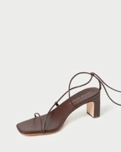 Loeffler Randall Cosette Chocolate Ankle Wrap Heel 8 Loeffler Randall Cosette Chocolate Ankle Wrap Heel -Loeffler Randall COSETTE N CHOCO 4