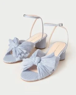 Loeffler Randall Dahlia Blue Pleated Bow Heel 8 Loeffler Randall Dahlia Blue Pleated Bow Heel -Loeffler Randall DAHILA PLFA BLUE 5 effcdfaf 201b 4b9f 9946 83601824b867 1