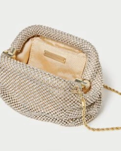 Loeffler Randall Doris Gold Diamanté Mini Pouch 8 Loeffler Randall Doris Gold Diamanté Mini Pouch -Loeffler Randall DORIS DIAM GOLD 4