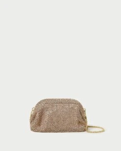 Loeffler Randall Doris Peach Diamanté Mini Pouch