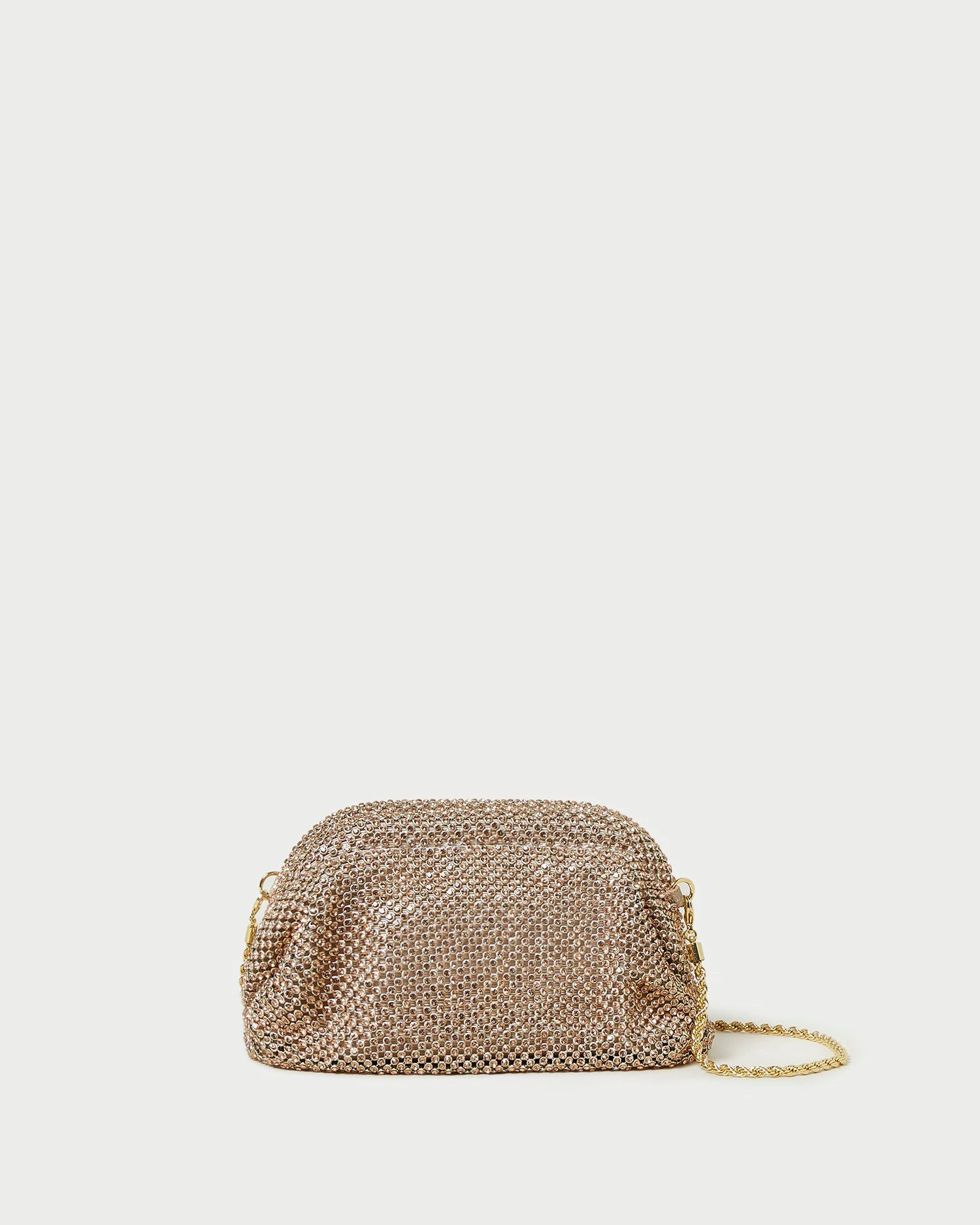 Loeffler Randall Doris Peach Diamanté Mini Pouch 1 Loeffler Randall Doris Peach Diamanté Mini Pouch