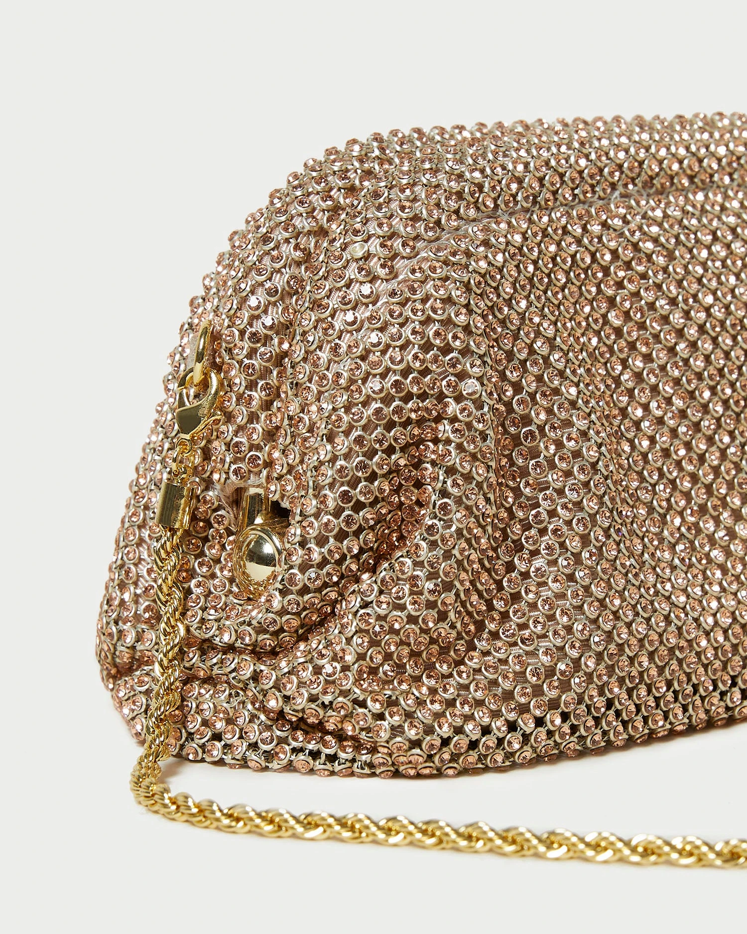 Loeffler Randall Doris Peach Diamanté Mini Pouch 4 Loeffler Randall Doris Peach Diamanté Mini Pouch - Image 4