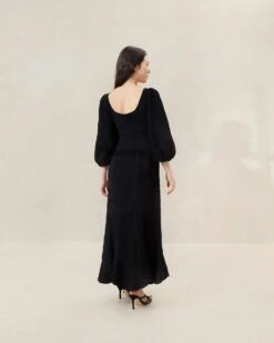 Loeffler Randall Eileen Black Puckered Curve Dress 5 Loeffler Randall Eileen Black Puckered Curve Dress -Loeffler Randall EILEEN PF BLACK 088copy