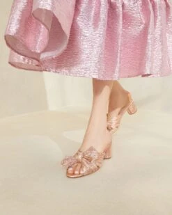 Loeffler Randall Emilia Dune Pleated Bow Heel -Loeffler Randall EMILIA PLA DUNE 2389