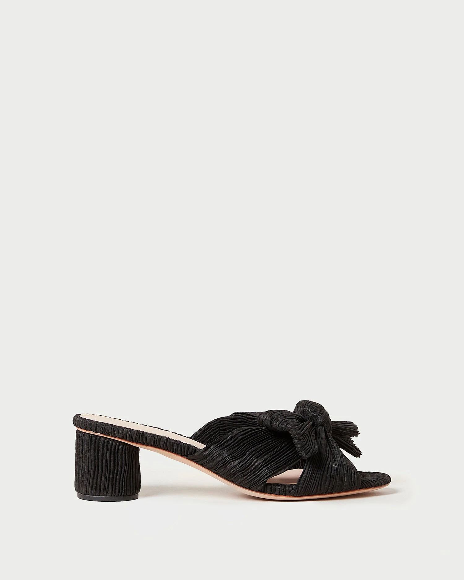 Loeffler Randall Emilia Black Pleated Bow Heel 2 Loeffler Randall Emilia Black Pleated Bow Heel - Image 2