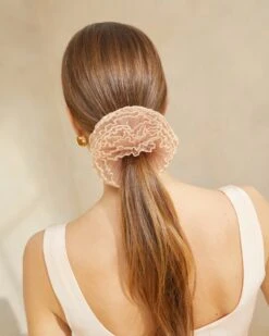 Loeffler Randall Emmy Beauty Pleated Layer Scrunchie -Loeffler Randall Emmy Beauty 808copy